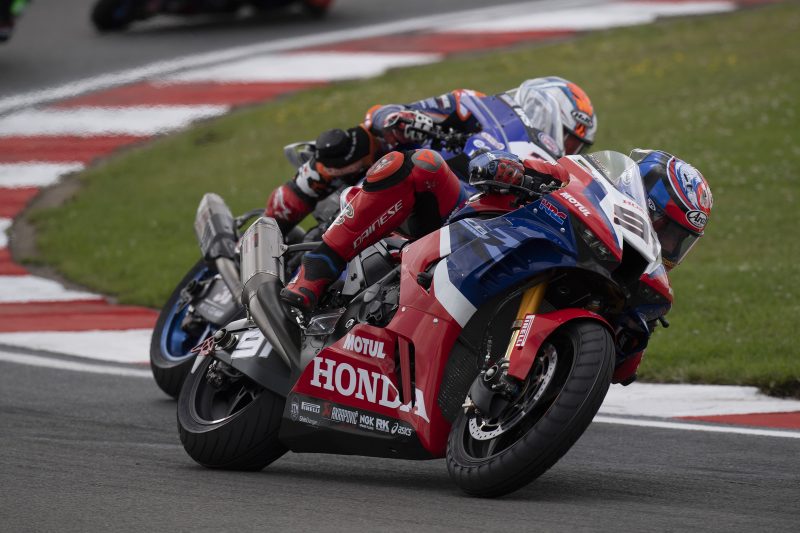 Leon Haslam a close fourth in Donington Superpole race; top 10 for both him and Bautista in Race 2