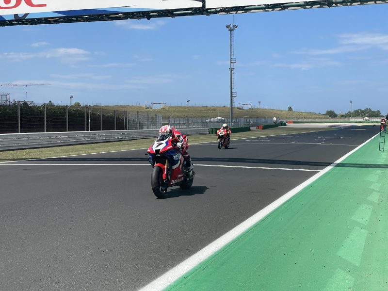 A constructive Misano test for HRC rider Lecuona, HRC test rider Nagashima and a “special trackside observer”