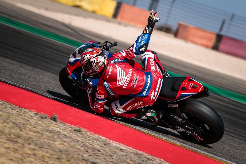 Team HRC returns to work with testing at Aragón